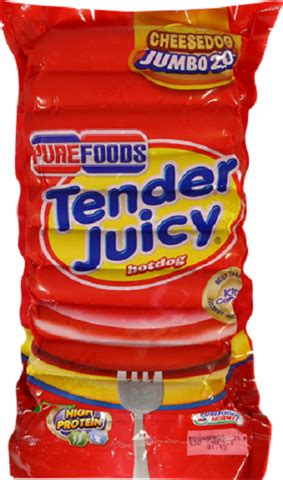 Purefoods Tender Juicy Hotdog Cheesedog Jumbo 1KG .